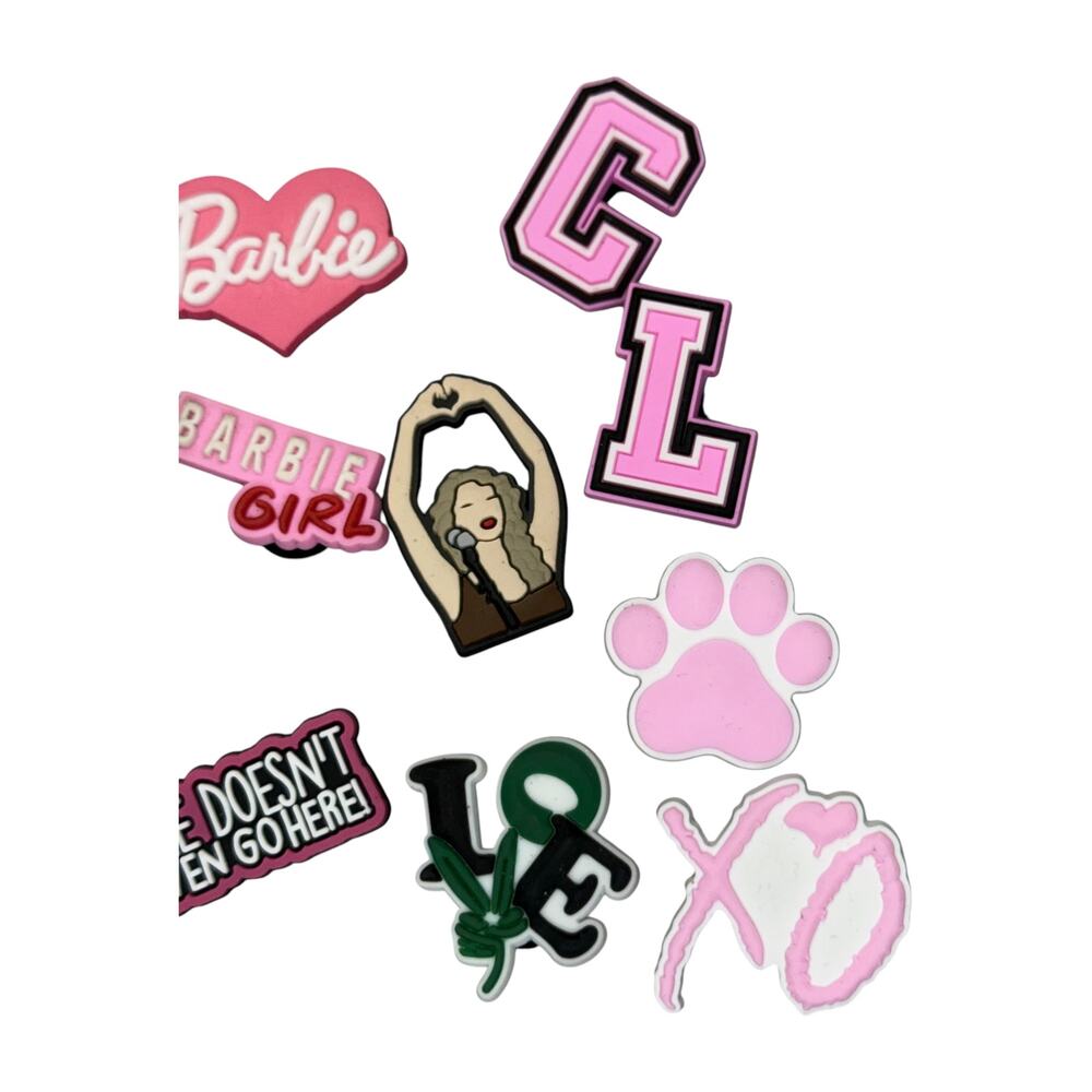 17 Lot Shoe Charms Barbie Squishmallow Starbucks Mean Girls Crocs PVC - Picture 4 of 6